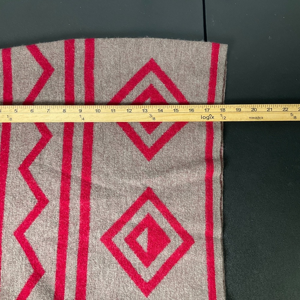 Toad&Co Devon Skirt Womens S Brown Red Boiled Merino Wool Geometric Boho Mini - Picture 6 of 8